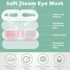 Silicherry 48 Pack Steam Eye Masks Disposable Heated Eye Mask for Dry Eyes Spa Self Heating Eye Mask Compress Warm for Sleeping Eye Fatigue Relief Travel Gifts, Lavender, Rose, Unscented