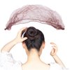 WeKen Hair Net 50 Pcs Elastic Mesh Invisible Wig Nets for Hair Bun Making Reusable Elasticity Hair Nets for Women Sleeping Ballet Dancer Kitchen Food Serive 20 Inches Dark Brown(50PCS Individual Pack)