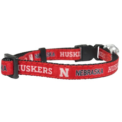 Pets First Collegiate Pet Accessories, Cat Collar, Nebraska Cornhuskers, One Size