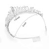 Silver Crystal Tiara and Crown for Women Girls Rhinestone Princess Crowns for Little Girls Wedding Tiara with Combs Tiaras for Women Hair Accessories for Wedding Prom Birthday Halloween Costume Cosplay