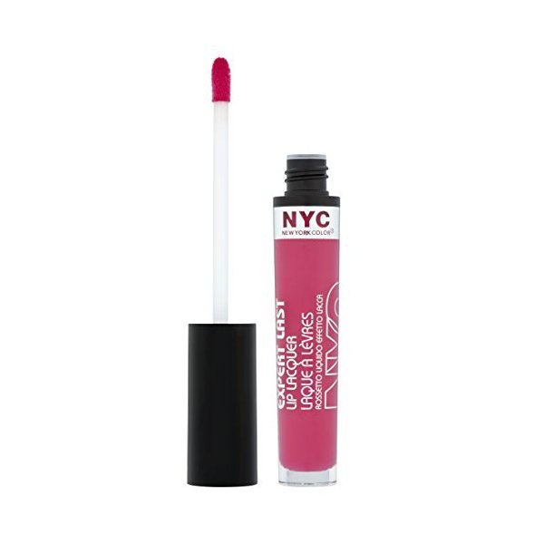 N.Y.C. New York Color Expert Last Lip Lacquer - Fidi Fuchisia (Pack of 2)