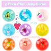 Jelly Cube Clear Slime Kit 9 Pack for Kids, Crunchy Slime, Stress Relief Toy, Party Favors for Girl Boys 6 7 8 9 10 11 12