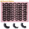 loladook False Eyelashes Bulk Wispy Strip Lashes Natural Look 3D Cat Eye Lashes Pack 18mm Long Volume C Curl Faux Mink Lashes Multipack (3 Styles)