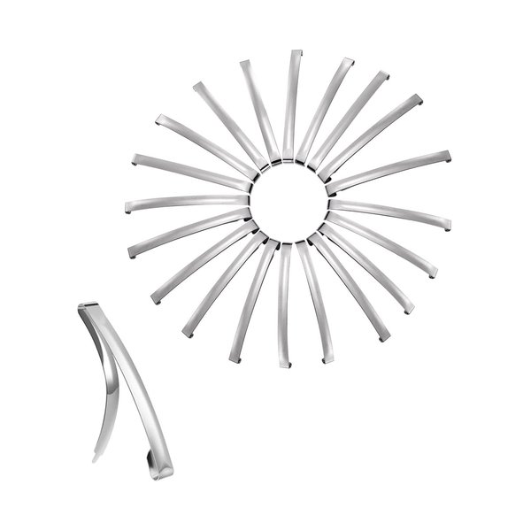 UJOY Silver Metal French Barrette Single Prong Pin 3.5 Inches Hair Clips DIY Craft 20 Packs 90mm