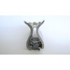 Mixed black gray white marbled hair claw clip