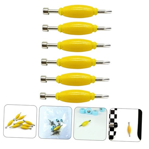 12 Pcs Skateboard Screwdriver Diy Finger Skateboard Tools Fingerboards Screwdriver Fingertip Board Tools Fingertip Board Screw Tool Small Screwdriver Double Head Screwdriver