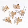 papasgix Small Hair Clips for Women, Mini Bow Hair Clips, Butterfly Hair Clips, Tiny Metal Hair Clips, Hair Accessories for Women (Gold+Silver)