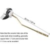 OULII Toilet Flush Lever Handle Universal Toilet Handle Replacement Compatible for Toilet Tank (Side Mount)