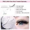 Premade Fans Eyelash Extensions 4D-D-0.10-10 Short Stem Premade Volume Eyelash Extensions .07 .10 C D Curl Pre made Lash Fans 9 to 20 mm Volume Lash Extensions (4D-D-0.10,10mm)