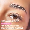 PERMANIA Lash Lift and Black Color Kit, Salon Results Eyelash Perm & Brow Lamination Kit with Detailed Instruction Easy for Beginner Natural Lasts up to 4 Weeks