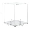 Anwenk Baseball Display Case 4Pack, Baseball Holder Case UV Protected Acrylic Cube Square Clear Official Baseball Autograph Display Case Memorabilia Display Box for Official Size Baseball