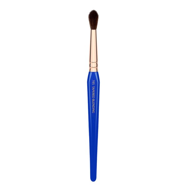 Bdellium Tools Professional Makeup Brush - Golden Triangle Series 785 Tapered Blending - With All Vegan and Soft Synthetic Fibers, For Applying Shadow (Blue, 1pc)