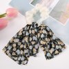 Flower Hair Scarf Scrunchies Chiffon Short Hair Ribbon Scarf Scrunchies Ties