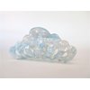 Generic Mixed lite blue and white marbled hair claw clip medium fine hair