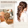 36 Pieces Spiral Hair Pins Gems for Hair Rhinestone Pearl Hair Pin for Wedding Crystal Twister with Silver Coil Hair Jewelry Clip for Wedding Bridal Prom Party