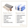 Smyrna Original Turkish Hand Towels | 100% Cotton, Prewashed, 16 x 40 Inches | Decorative Bathroom Peshtemal Towel for Hand, Face, Hair, Gym, Yoga, Tea, Dishcloth, Kitchen and Bath (Gray)