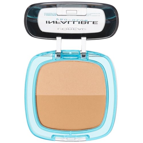 L'Oréal Paris Infallible Pro Glow Pressed Powder, Creme Cafe, 0.31 oz.