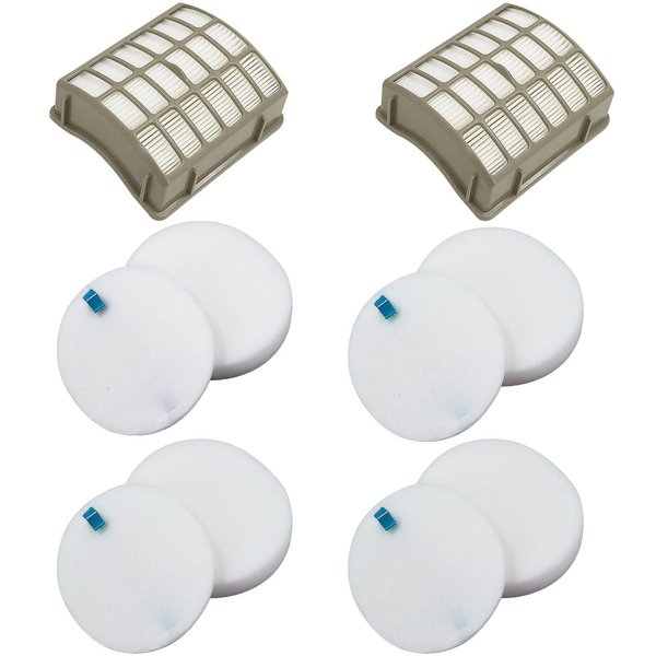 For Shark Navigator dlx Filter NV60 NV70 NV80 Replacement Filters,NV70 26,NV71,NV90,UV420 NV90 26 NV95 NV80 and NVC80C.4+4 Foam Filters + 2 HEPA Filters