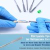 A2Z Multipurpose Flat Lab Spatula Stainless Steel Sampling Spatula for Mixing Transfering Cream, Gel, Powder, Medicine, Cap Filler, Lab Experiment Tool - Lab Technician's Instruments - Makeup Spatula
