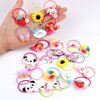 YASUNMI 24pcs (12 pairs) Girls Elastic Hair Ties, Baby Girls Cute Cartoon Hair Ties, Elastic Soft Rubber Bands Hair Bands Ponytail Holders Hair Accessories for Girls, Toddlers, Kids, Teens, Children