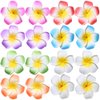 Flower Hair Clips Hawaiian Hawaii Hair Clip Set Plumeria Hibiscus Barrettes Women Girls Baby Foam Wedding Vacation Beach Party Decorations Cosplay Costume Handmade Hair Accessories Plumeria 16 Pack