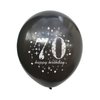 SHUNTAI 70th Birthday Balloons Black and Gold 70th Birthday Decorations for Men Women Latex Confetti Printed Number Balloon 70 Year Old Theme Happy Birthday Party Decor Supplies 15 Pack 12 Inch