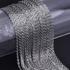 Outus 33 Feet Necklace Chains Stainless Steel DIY Link Chain Necklaces with 20 Lobster Clasps and 30 Jump Rings for Jewelry Making (1.5 mm Wide)