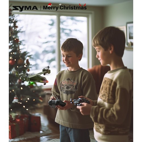 SYMA X550 Military RC Helicopters, 4CH Remote Control Helicopter with High & Low Speed, Multiple Stunt Flying, Altitude Hold and LED Light, Helicopter Model for Display and Collectibles, Green