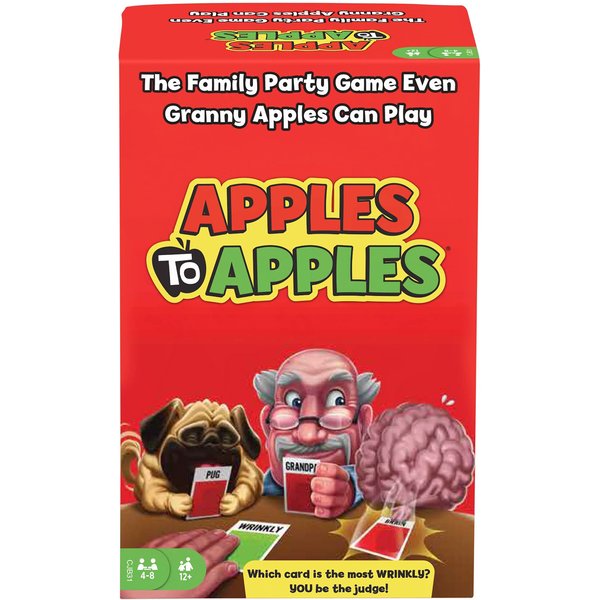 Mattel Games Apples to Apples Card Game, Family Game for Game Night with Family-Friendly Words to Make Crazy Combinations