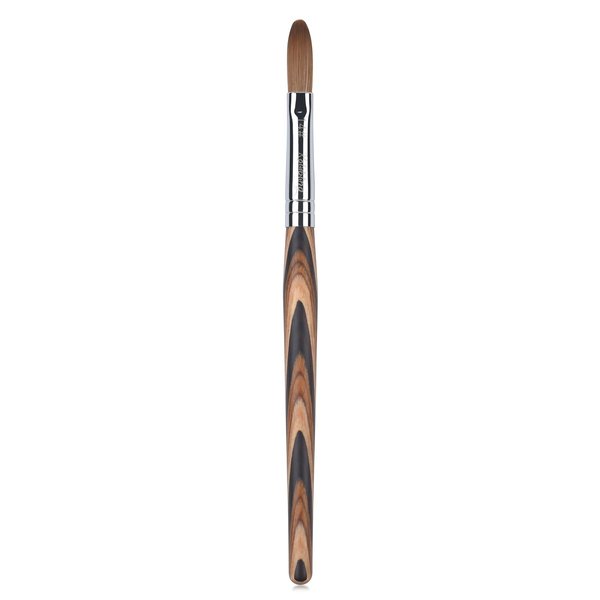 Rolabling Kolinsky Sable Acrylic Brushes Nail Art Brush Red Wooden Pen Nail Brush for Nail Art Manicure Tool for Acrylic Powder Application Nail Extension 3D Nail Carving (14#)