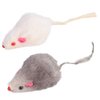JTLB Cat Toy Mouse,Toy 12 Rabbit Fur Mice 14×10×4 12pcs Pet Cat Toy Small Plush Mouse Funny Cat Toy Fake Mouse for Kitten Cat