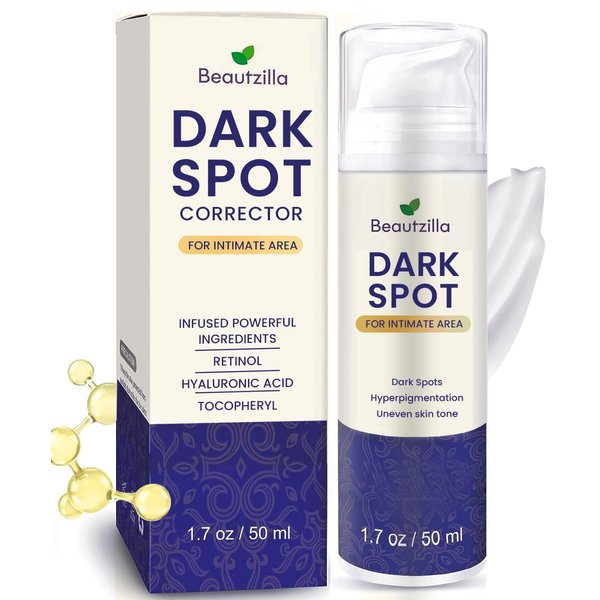 MESANDY Dark Spot Remover for Face and Body: Dark Spot Corrector Cream with Acid and Niacinamide for Inner Thighs, Dark Armpit Remover, for knees, elbows, and bikini area - Skin Care Treatment 50ml