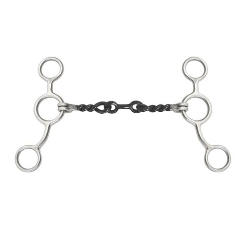 AJ Tack Jr. Cowhorse Dogbone Twist Gag Bit - Sweet Iron Mouth