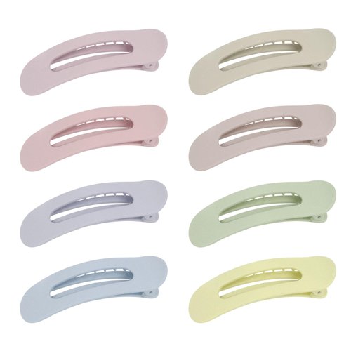 ACO-UINT 8 Pack Flat Hair Clips for Women, Flat Claw Clips Flat Clips for Hair Lay Down Hair Clips for Thin Thick Hair, Alligator Hair Clips Hair Accessories for Women
