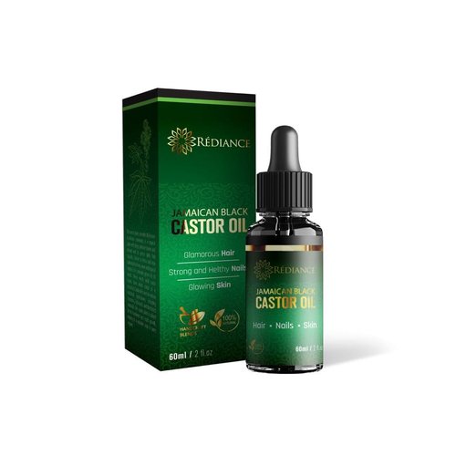 Rédiance : Jamaican Black Castor Oil for Hair Growth and Skin Care - Cold Pressed Organic Castor Oil Eyelash and Lash Serum - 60ml (2.fl oz)