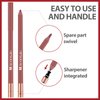 Arousar Matte Lip Liner, Highly Pigmented Natural Lip Makeup, Moisturizing and Comfortable Outlined Lip, Long Lasting and Smooth Ultra Fine 2-CINNAMON