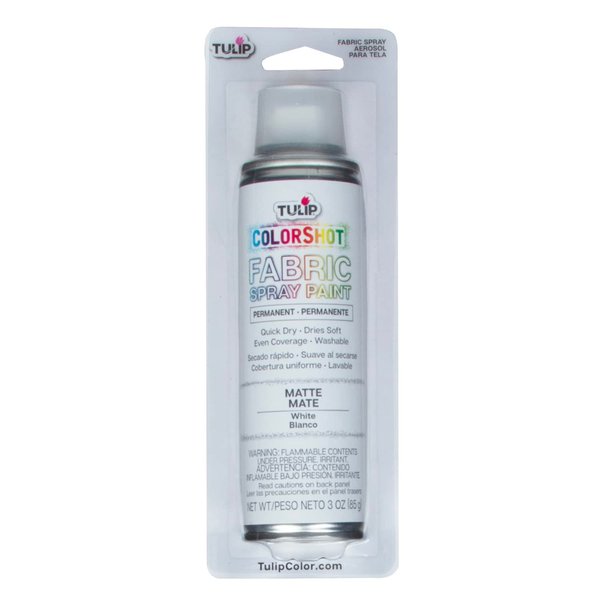 Tulip ColorShot Instant Fabric Spray Color 3oz. White