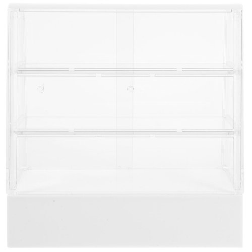 Toyvian Dollhouse Cake Cabinet Display Shelves Ornament Display Cabinet Kitchen Cabinets Decor Display Shelf Furniture Models Mini Cake Cabinet Small Cabinet Food Plastic White