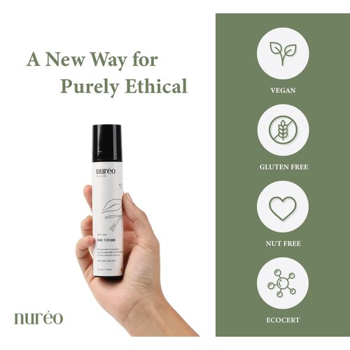 Nureo Luxe Anti-Aging Face Cream | Vegan Formula Moisturizer Face Cream for Mature Skin | Youthful Radiance, Even Skin Texture, Deep Hydration | Cruelty Free Velvety Formulation - 50ml