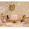 LaVenty 5 PCS Par TEA TIME Balloons Tea Party Birthday Banner Tea Party Decorations LET'S PAR TEA Party Decor Par Tea Baby Shower Decor Par Tea First Birthday Par Tea 2nd Birthday