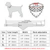 Didog 2" Width Bandana Style Scarf Leather Dog Collar, Spiked Studded Fit Dalmatian Pit Bull Terrier,Brown M Size