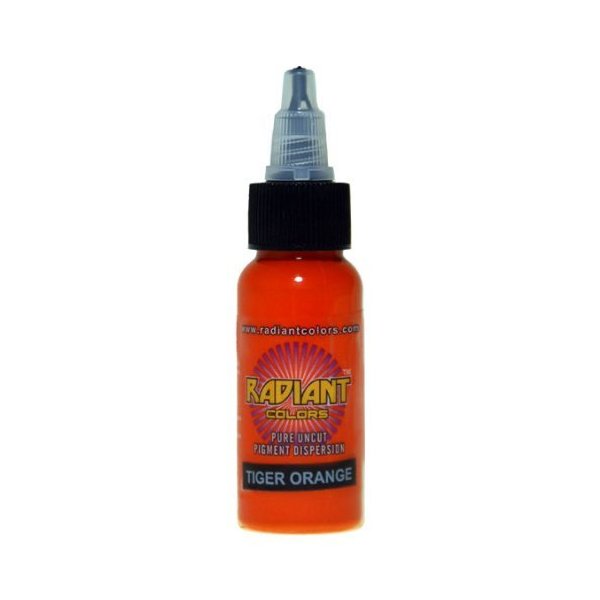 Radiant Colors - Tiger Orange - Tattoo Ink 1oz MADE IN USA by Radiant Colors