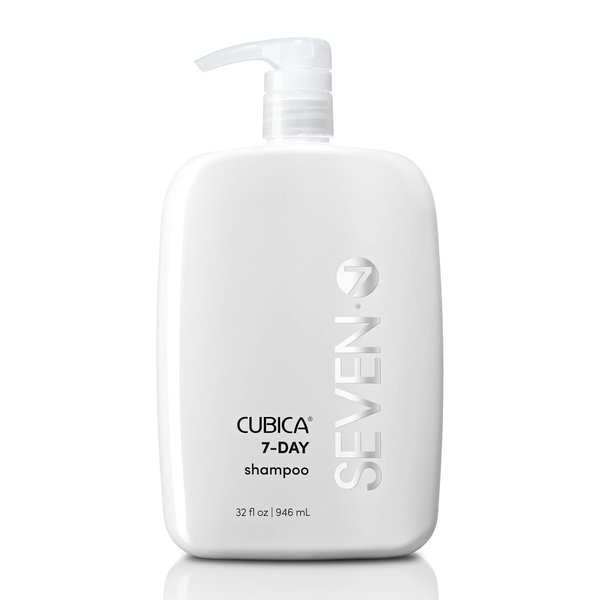 SEVEN haircare - Cubica 7-DAY shampoo with Biotin & Green Tea Extract - Gentle Shampoo for Any Hair Type - Add Shine and Moisture to Hair - Sulfate Free & Paraben Free - 32 oz