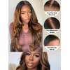 Nadula Bye Bye Knots Glueless Pre Everyting Wig Balayage Brown Body Wave 7x5 Pre Cut HD Lace Front Wigs Human Hair Pre Plucked Bleached Knots Ready to Go Highlight Ombre Wig 150% Density 16inch