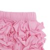 Durio Baby Bloomers for Toddler Girls Ruffle Diaper Covers for Girls Cute Cotton Baby Girl Shorts White 0-6 Months