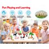 KECIABO Farm Animals Toy, 15 Pieces Plastic Farm Animals Figurines, Educational Learning Farm Playset Toys for Boys Girls Kids Toddlers…