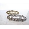 Silver or bronze metal viking nordic filigree hair clip barrette for fine thin (Primary color: Silver)