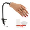 Silicone Practice Hand for Acrylic Nails,Silicone Nail Hand Practice,Silicone Nail Hand for show,Fake Training Hand with Manicure Kits for DIY/Nail Salon Artists/Nail Artist（3#-right）