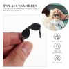 NUOBESTY Doll Eyeglasses Sunglasses Doll Mini Sunglasses Black Mini Sunglasses for Dolls DIY Crafts Dollhouse Accessories, 100 Pcs