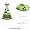 Big Dot of Happiness Goaaal - Soccer - Cone Happy Birthday Party Hats for Kids and Adults - Set of 8 (Standard Size)